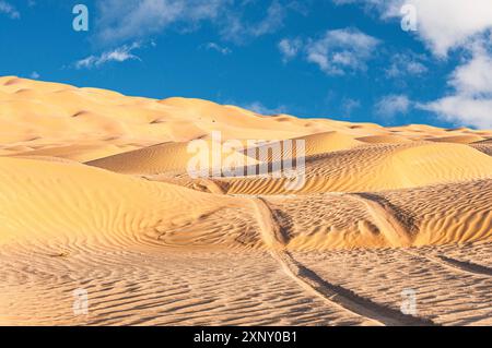 Die schöne Omani Rub al-Chali Wüste im Sommer Stockfoto