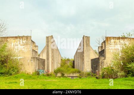 Wüstenneutzsch, Schleusenruine, Deutschland Stockfoto