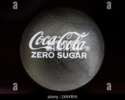 Logo der Marke Coca-Cola Zero Sugar, Nordrhein-Westfalen, Deutschland Stockfoto