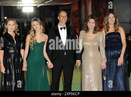 Eduardo Ponti, Sophia Loren, Roberta Armani und Sasha Alexander bei der Eröffnungsgala des Academy Museum of Motion Pictures in Los Angeles, USA Stockfoto