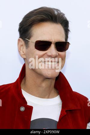 Jim Carrey bei der Premiere von Sonic the Hedgehog in Los Angeles am 25. Januar 2020 im Paramount Theatre in Los Angeles, USA Stockfoto