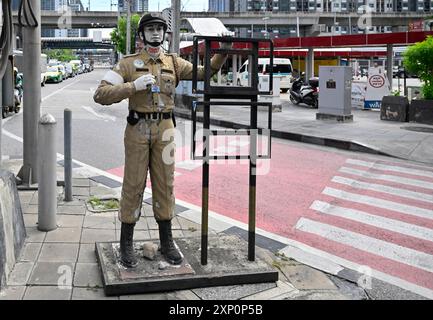 Verkehrspolizisten-Dummy, Bangkok, Thailand Stockfoto