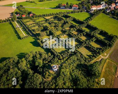 Herrnhut ist eine Stadt im sächsischen Landkreis Goerlitz in der Oberlausitz. Zentral zwischen den Städten Loebau und Zittau gelegen, ist es bekannt als die Stockfoto
