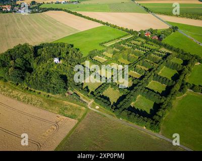 Herrnhut ist eine Stadt im sächsischen Landkreis Goerlitz in der Oberlausitz. Zentral zwischen den Städten Loebau und Zittau gelegen, ist es bekannt als die Stockfoto