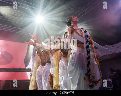 August 20204. Montreal Pride Festival, Bloc Bollywood, ein Flaggschiff des Festivals. Montreal, Quebec, Kanada; Richard Prudhomme/Alamy Live News Stockfoto