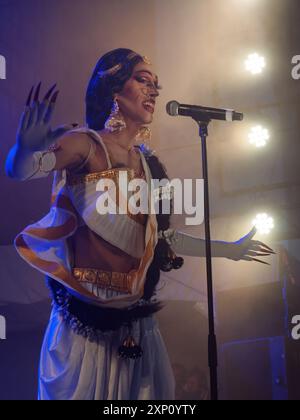 August 20204. Montreal Pride Festival, Bloc Bollywood, ein Flaggschiff des Festivals. Montreal, Quebec, Kanada; Richard Prudhomme/Alamy Live News Stockfoto