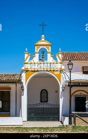 Kapelle, El Rocio, Huelva, Andalusien, Spanien Stockfoto