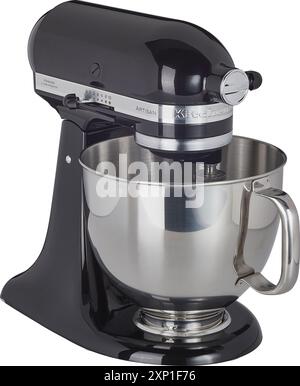 Studio Produkt Shot oder Stillleben des Küchenhelfer Mixers auf weißem Hintergrund Stockfoto
