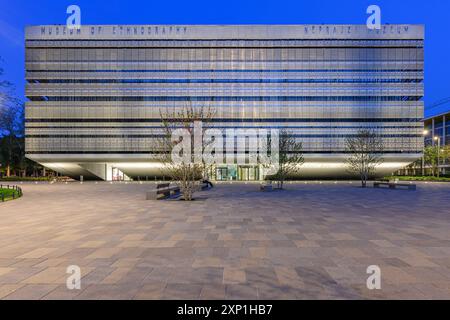 Budapest, Ungarn - 19. April 2024 das neue Museum für Ethnographie in Budapest. Stockfoto