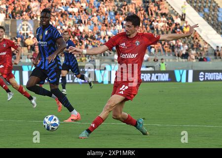 Stefano Moreo (Pisa) während Pisa SC vs Inter - FC Internazionale, Freundschaftsfußballspiel in Pisa, Italien, 02. August 2024 Stockfoto