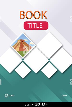 Vektor-Illustration des schönen Buchdeckels Design. Bild mit verschiedenen Ebenen leicht zu bearbeitende Schrift- und Farbgestaltung. Stock Vektor