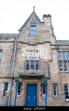 St. Andrews, Schottland, Großbritannien - 13. Juli 2024: Ikonische Architektur von St. Andrews und den Gebäuden der Altstadt Stockfoto