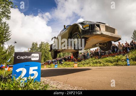 18 KATSUTA Takamoto, JOHNSTON Aaron, Toyota GR Yaris Rally1, Action während der Rallye, Finnland. , . WRC World Rallye Car Championship, vom 1. Bis 4. August 2024 in Jyvaskyla, Finnland - Foto Nikos Katikis/DPPI Credit: DPPI Media/Alamy Live News Stockfoto