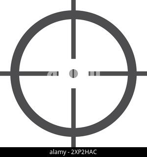 Bullseye-Symbol. Symbol „Aufnahmeziel“. Zielzeichen Stock Vektor