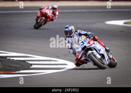 Silverstone Circuit, Silverstone, Northamptonshire, Großbritannien. August 2024. 2024 Monster Energy British MotoGP Qualifying Day; Credit: Action Plus Sports/Alamy Live News Stockfoto