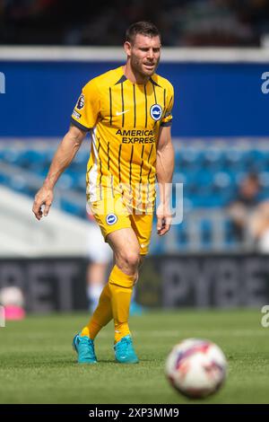 August 2024; Loftus Road Stadium, Shepherds Bush, West London, England; Fußballbegeisterte vor der Saison, Queens Park Rangers gegen Brighton und Hove Albion; James Milner von Brighton &amp; Hove Albion Credit: Action Plus Sports Images/Alamy Live News Stockfoto