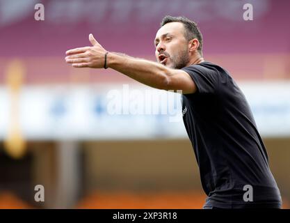 Marseille-Trainer Roberto de Zerbi während des Freundschaftsspiels vor der Saison im University of Bradford Stadium. Bilddatum: Samstag, 3. August 2024. Stockfoto