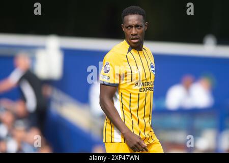 August 2024; Loftus Road Stadium, Shepherds Bush, West London, England; Fußballbegeisterte vor der Saison, Queens Park Rangers gegen Brighton und Hove Albion; Danny Welback von Brighton &amp; Hove Albion Credit: Action Plus Sports Images/Alamy Live News Stockfoto