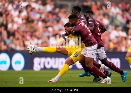 Metz, Francia. Juli 2024. Torino Che Adams während des Freundschaftsspiels zwischen Metz und Torino FC im Stadio Saint Symphorien in Metz. August 2024. Sport - Fußball - EXKLUSIVER TORINO FC (Foto: Fabio Ferrari/LaPresse) Credit: LaPresse/Alamy Live News Stockfoto