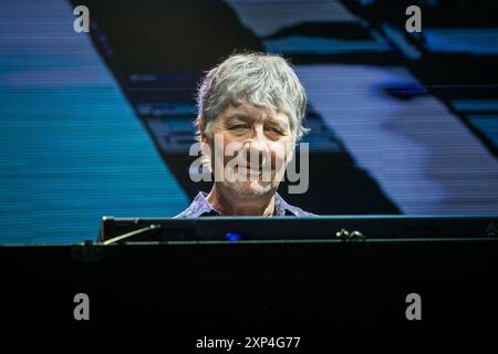 Don Airey von Deep Purple trat am 2. August 2024 live in Norwegen auf Stockfoto