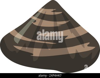 Cartoon-Muschelsymbol. Ozean Strand wilde Fauna Stock Vektor