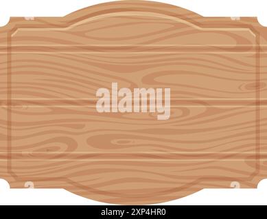 Vorlage für hölzerne Schilder. Retro-Emblem im ländlichen Stil Stock Vektor