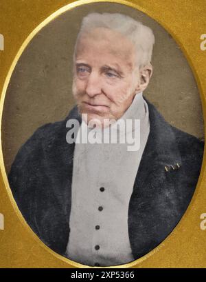 Porträt des Duke of Wellington (75 Jahre alt). Datum: 1. Mai 1844. Von Antoine Claudet. Daguerreotypie. Stockfoto