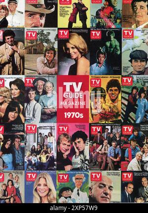 Sonderausgabe von Fernsehdramen der 70er Jahre von TV Guide, 2024, USA Stockfoto