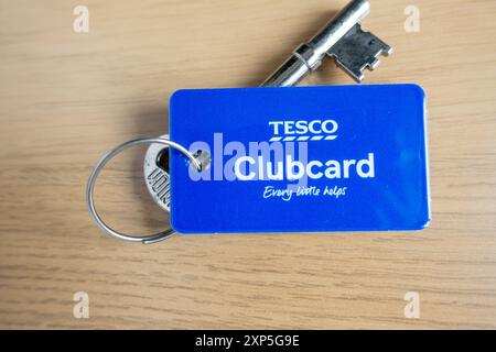 Tesco Clubcard auf Schlüsselanhänger Stockfoto