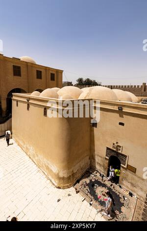 Al-Muharraq Kloster, Heilige Jungfrau Maria, Flug nach Ägypten, Hauptkirche, Asyut(Assiut), Ägypten, Nordafrika, Afrika Stockfoto