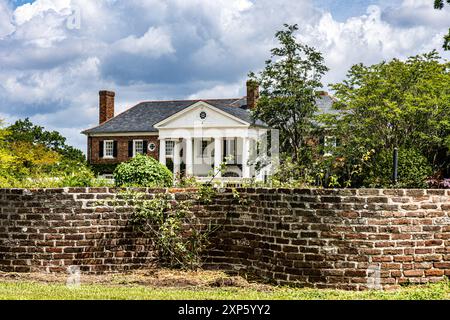 Boone's Hall Plantage in Mt Pleasant in der Nähe von Charleston, South Carolina, USA Stockfoto