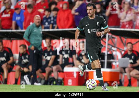 3. August 2024: Liverpool-Mittelfeldspieler Curtis Jones (17) während des FC Series-Spiels zwischen Manchester United und Liverpool im Williams-Brice Stadium in Columbia, South Carolina. Greg Atkins/CSM Stockfoto