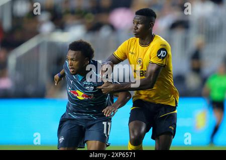 Fort Lauderdale, USA, 8. August 2024 Wolverhampton Wanderers / RB Leipzig, Credit: Chris Arjoon/American Presswire Stockfoto