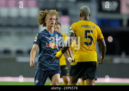 Fort Lauderdale, USA, 8. August 2024 Wolverhampton Wanderers / RB Leipzig, Credit: Chris Arjoon/American Presswire Stockfoto