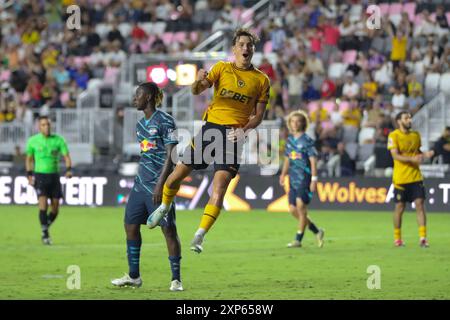 Fort Lauderdale, USA, 8. August 2024 Wolverhampton Wanderers / RB Leipzig, Credit: Chris Arjoon/American Presswire Stockfoto