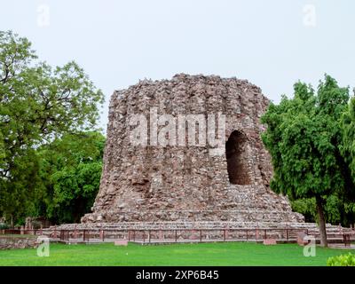 Alai Minar im Qutb-Komplex (Delhi/Indien) Stockfoto