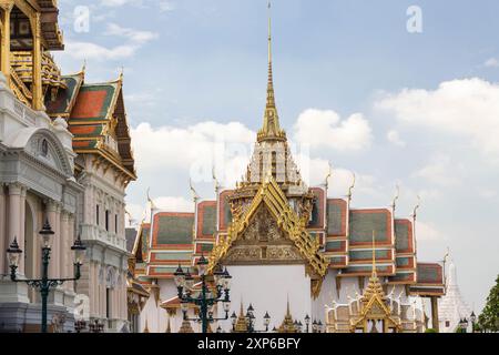 Großer Palast und Tempel des Smaragd-Buddha Stockfoto