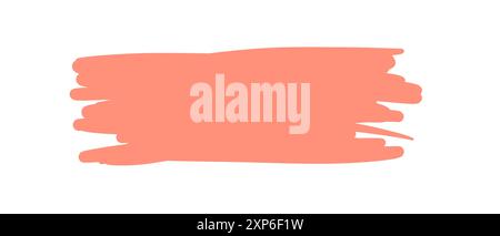 Rechteckiges Banner, hellorange grafische Abbildung Stockfoto