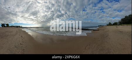 Eine Reise nach Polen zur Ostsee und den umliegenden Städten, Stränden und dem Spektakel der atemberaubenden Sonnenuntergänge, Sonnenaufgänge und Natur, das beste Foto Stockfoto