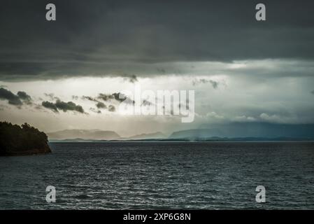 Ein Ausflug in das malerische Fjordland rund um Bergen in Westnorwegen Stockfoto