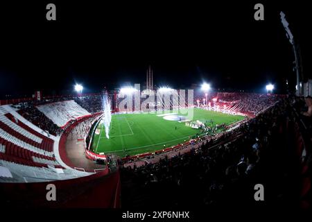 Buenos Aires, Argentinien. August 2024. Blick auf das Stadion während des Spiels zwischen Huracan und Racing als Teil der Liga Profesional de Futbol Argentino - Fecha 9 im Estadio Tomas Adolfo Duco. (Endpunktzahl: Huraca 0 - 0 Racing) (Foto: Roberto Tuero/SOPA Images/SIPA USA) Credit: SIPA USA/Alamy Live News Stockfoto