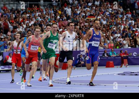 Decines Charpieu, Frankreich. August 2024. HABZ Azdine of France Athletics Männer 1500M während der Olympischen Spiele Paris 2024 am 3. August 2024 im Stade de France in Saint Denis, Frankreich - Foto Gregory Lenormand/DPPI Media/Panorama Credit: DPPI Media/Alamy Live News Stockfoto