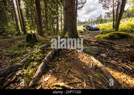 18 KATSUTA Takamoto, JOHNSTON Aaron, Toyota GR Yaris Rally1, Aktion während der Rallye Finland 2024, 9. Runde der WRC World Rally Car Championship 2024, vom 1. Bis 4. August 2024 in Jyvaskyla, Finnland Stockfoto