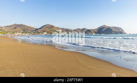 Wunderschöne Bucht und Strand von San Juan del Sur Küstenstadt am Pazifik im Departement Rivas im Südwesten Nicaraguas. Stockfoto