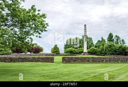 Soldiers Retreat, Major Robert Anderson, Kommandant von ft. Sumter zu Beginn des Bürgerkriegs, Krieg geboren 1805 auf diesem Landgut Stockfoto