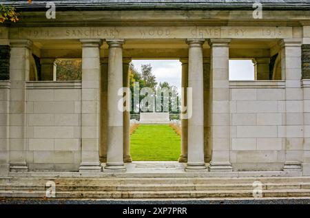 Commonwealth War Cemetery Belgien Stockfoto