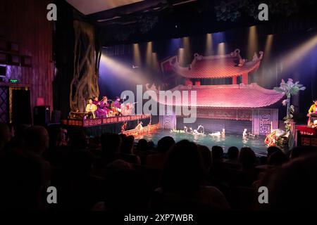 Wasserpuppentheater in Hanoi Vietnam Stockfoto