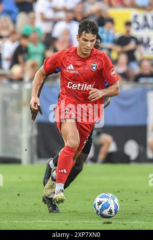 PIETRO BERUATTO (PISA) während Pisa SC vs Inter - FC Internazionale, Freundschaftsfußballspiel in Pisa, Italien, 02. August 2024 Stockfoto