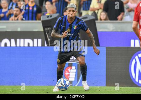 EDDIE SALCEDO (INTER) während Pisa SC vs Inter - FC Internazionale, Freundschaftsfußballspiel in Pisa, Italien, 02. August 2024 Stockfoto