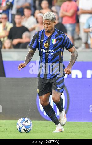 EDDIE SALCEDO (INTER) während Pisa SC vs Inter - FC Internazionale, Freundschaftsfußballspiel in Pisa, Italien, 02. August 2024 Stockfoto